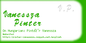 vanessza pinter business card